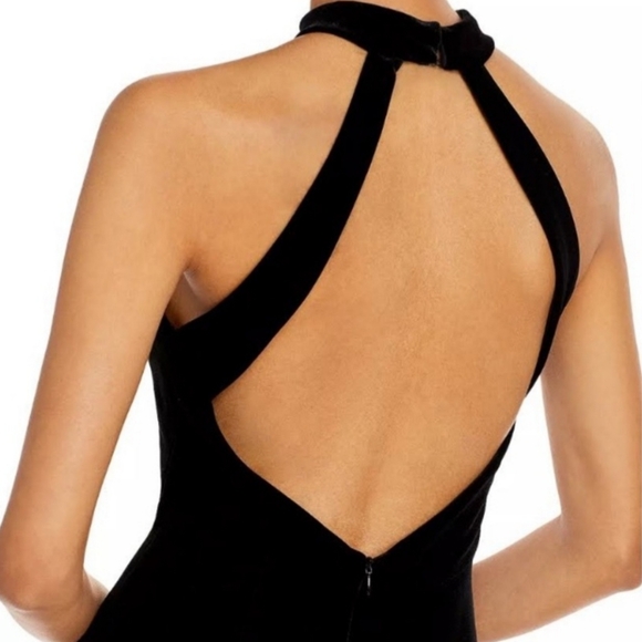 NWT retired aqua bloomingdale’s exclusive maxi dress with cut out back & slit - Picture 5 of 10